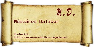 Mészáros Dalibor névjegykártya